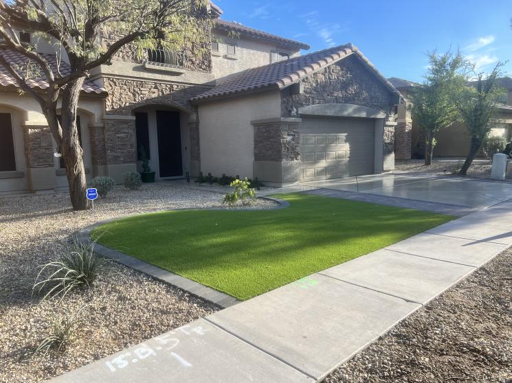 Artificial turf installation
